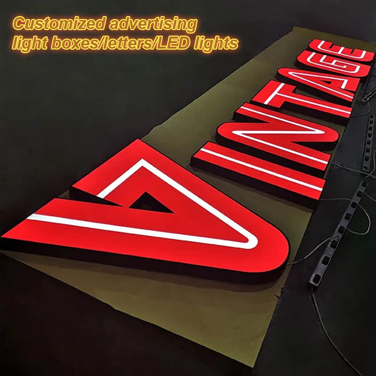 Illuminated signs, advertising light boxes