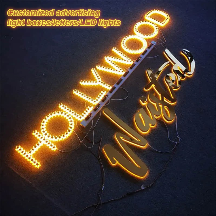 Illuminated signs, advertising light boxes