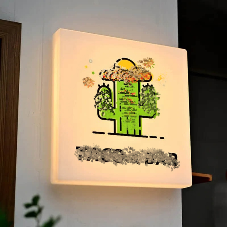 Illuminated signs, advertising light boxes